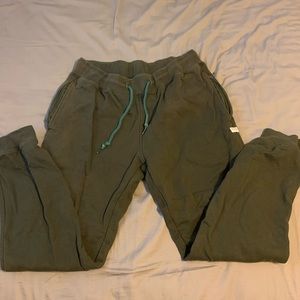 Men’s olive green hundreds joggers